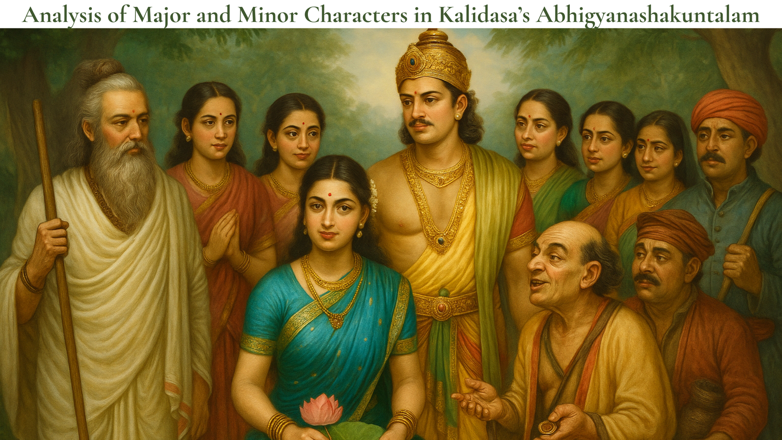 major and minor characters in abhigyanashakuntalam